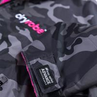 dryrobe Advance Long Sleeve Changing Robe - Black Camo / Pink Extra Image 3 Preview